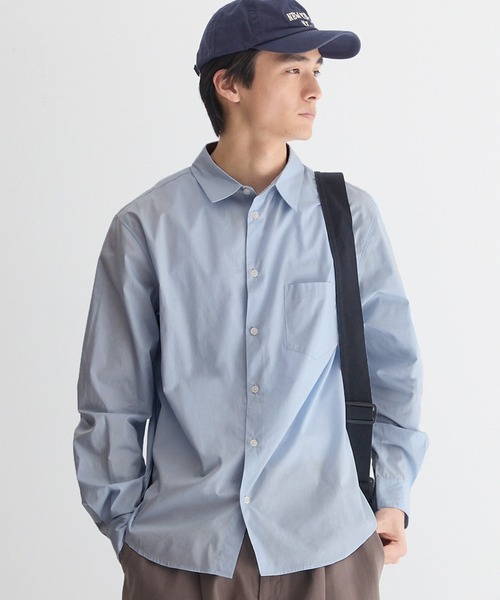 coca（coca）（コカ）の「ブロード長袖シャツ（シャツ/ブラウス・メンズ・ライトブルー/チャコール・XL/M/L）」の2枚目の写真