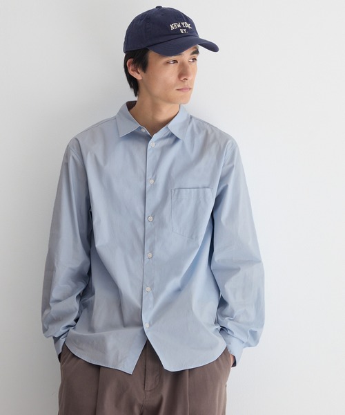 coca（coca）（コカ）の「ブロード長袖シャツ（シャツ/ブラウス・メンズ・ライトブルー/チャコール・XL/M/L）」の3枚目の写真