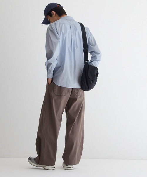 coca（coca）（コカ）の「ブロード長袖シャツ（シャツ/ブラウス・メンズ・ライトブルー/チャコール・XL/M/L）」の5枚目の写真