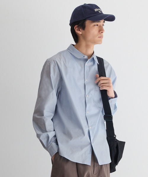 coca（coca）（コカ）の「ブロード長袖シャツ（シャツ/ブラウス・メンズ・ライトブルー/チャコール・XL/M/L）」の6枚目の写真