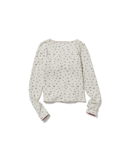 PAMM（パム）の「花や実や葉のワッフルブラトップス（Tシャツ/カットソー・レディース・グリーン系/ホワイト×パープル・フリー）」の21枚目の写真