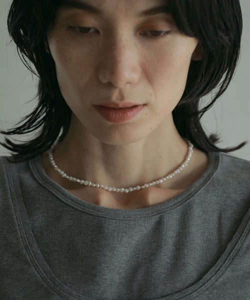 MIDWEST（ミッドウエスト）の「anuke Mini Pearl Necklace（ネックレス・レディース・ホワイト・FREE）」の9枚目の写真