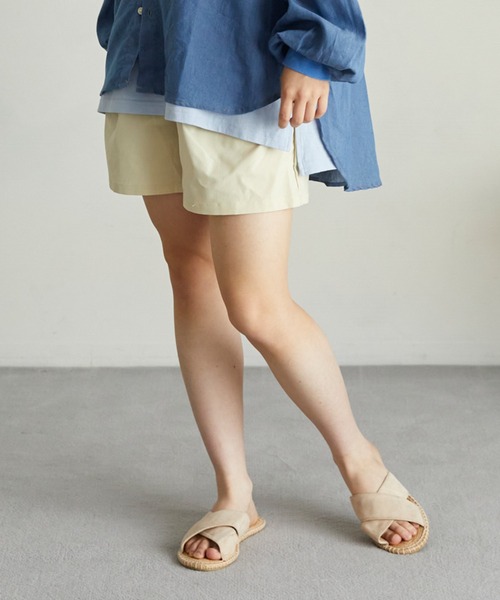 undeny.(アンディニ-)の「undeny/アンディニー フレアショーツ(その他パンツ・レディース・ブラック/ラベンダー・F)」の3枚目の写真