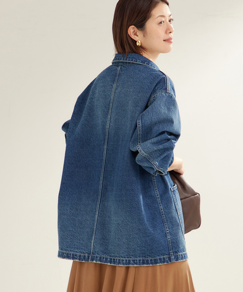 plage(プラージュ)の「《WEB限定追加》coverall 2(デニムジャケット・レディース・ブラック/ネイビー・38/36)」の15枚目の写真