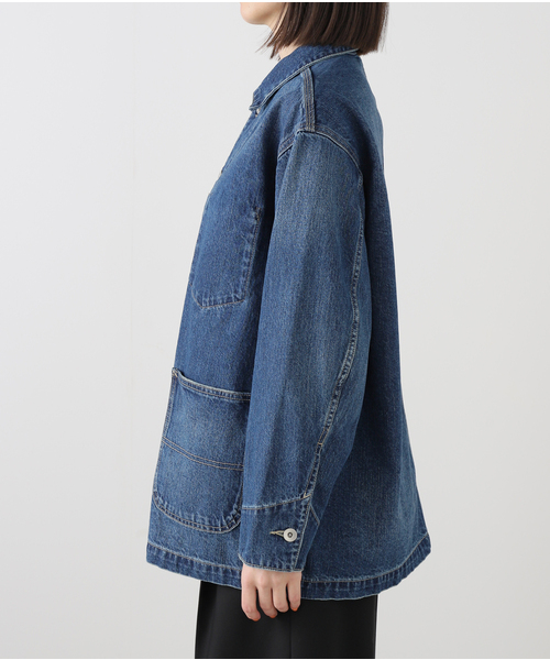 plage(プラージュ)の「《WEB限定追加》coverall 2(デニムジャケット・レディース・ブラック/ネイビー・38/36)」の17枚目の写真