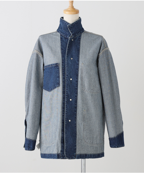 plage(プラージュ)の「《WEB限定追加》coverall 2(デニムジャケット・レディース・ブラック/ネイビー・38/36)」の22枚目の写真