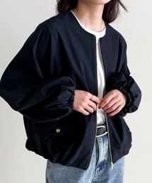 fredy emue | 2WAYノーカラー撥水サーブルクロスブルゾン(ブルゾン)