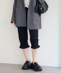 Kastane | 【2サイズ展開/低身長サイズ/一部店舗限定】フリルカプリパンツ(その他パンツ)