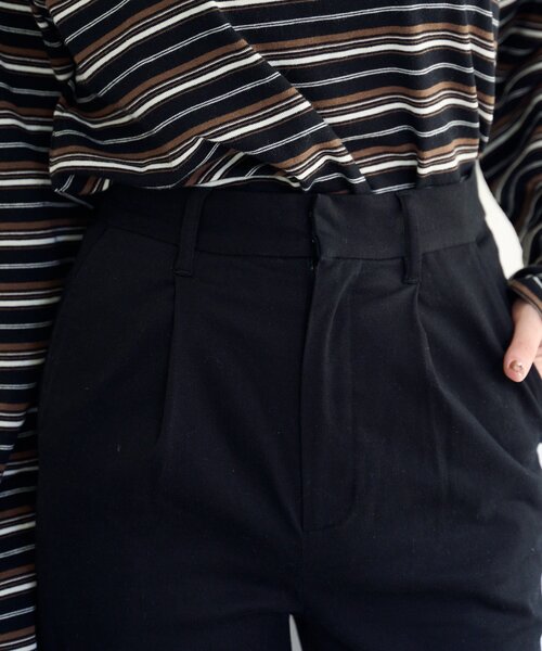 Kastane（カスタネ）の「【2サイズ展開/低身長サイズ/一部店舗限定】フリルカプリパンツ（その他パンツ・レディース・ブラック/ブラック系その他・1/0）」の13枚目の写真