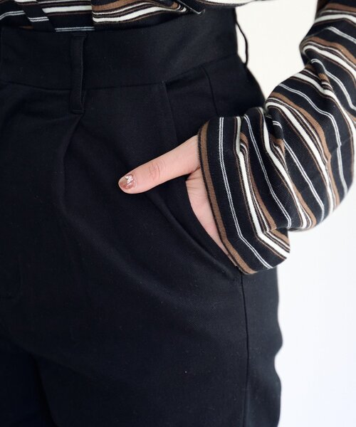 Kastane（カスタネ）の「【2サイズ展開/低身長サイズ/一部店舗限定】フリルカプリパンツ（その他パンツ・レディース・ブラック/ブラック系その他・1/0）」の15枚目の写真