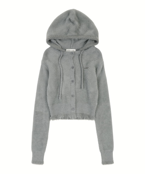 ORDINARY HOLIDAY（オーディナリー ホリデー）の「HOOD HAIRY CARDIGAN [GRAY]（カーディガン/ボレロ・レディース・その他・FREE）」の2枚目の写真
