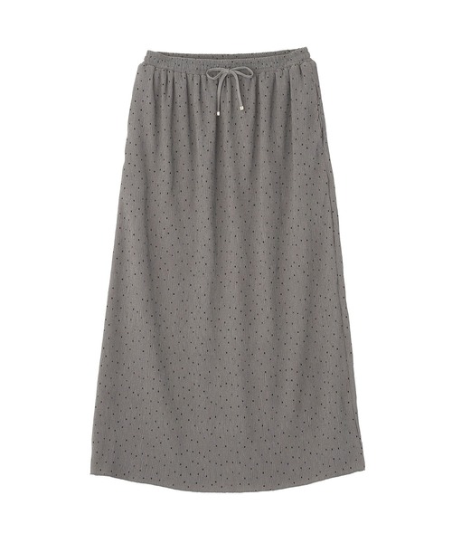 Green　Parks（グリーンパークス）の「楊柳プリーツスカート（スカート・レディース・ブラック/ホワイト系その他2/グレー・FREE）」の14枚目の写真