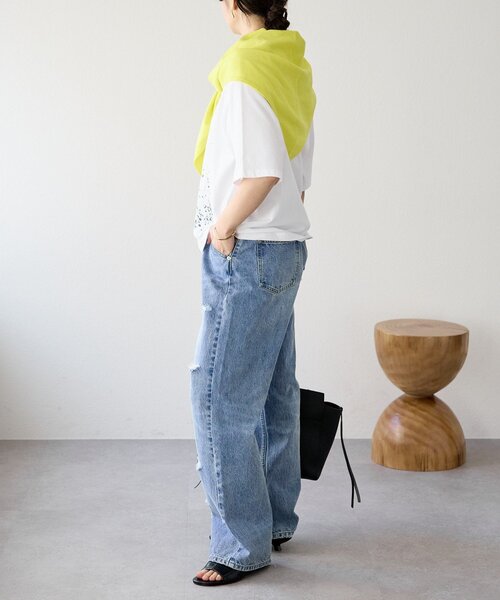 RIVE DROITE（リヴドロワ）の「予約【A・MONN(アモン)】color dot Tee（Tシャツ/カットソー・レディース・オフホワイト・FREE）」の21枚目の写真