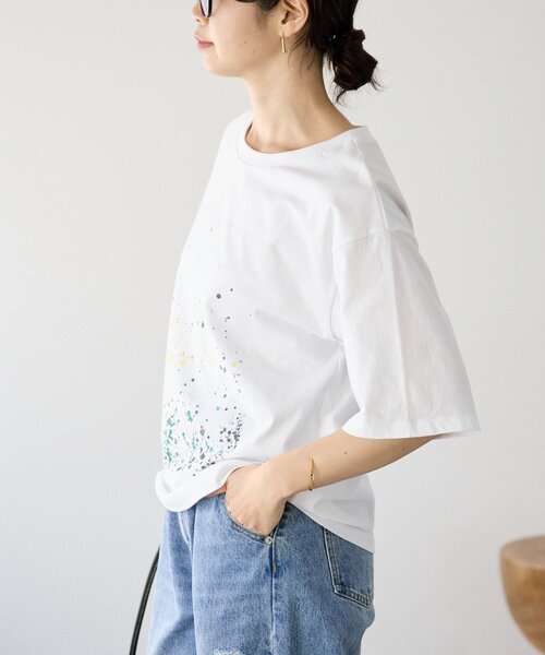 RIVE DROITE（リヴドロワ）の「予約【A・MONN(アモン)】color dot Tee（Tシャツ/カットソー・レディース・オフホワイト・FREE）」の15枚目の写真