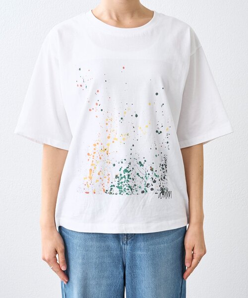 RIVE DROITE（リヴドロワ）の「予約【A・MONN(アモン)】color dot Tee（Tシャツ/カットソー・レディース・オフホワイト・FREE）」の8枚目の写真