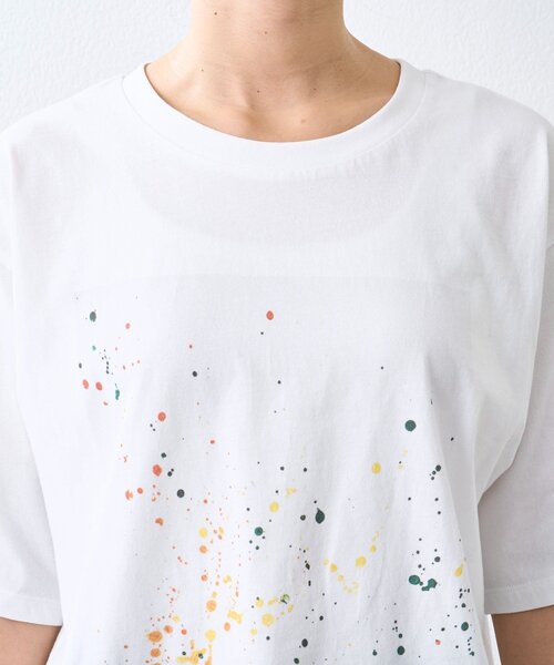 RIVE DROITE（リヴドロワ）の「予約【A・MONN(アモン)】color dot Tee（Tシャツ/カットソー・レディース・オフホワイト・FREE）」の4枚目の写真