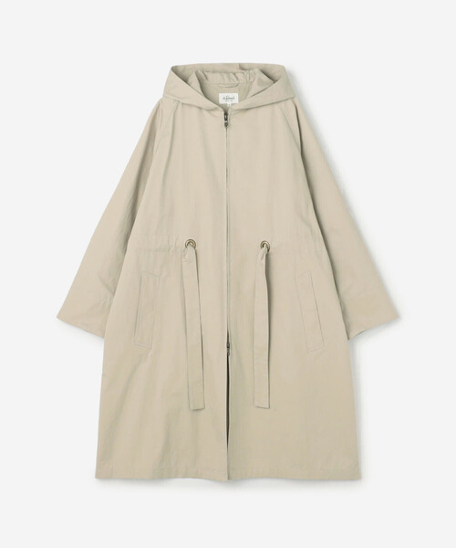 LE GLAZIK（ルグラジック）の「LE GLAZIK | コットンナイロン フードコート WOMEN（その他アウター・レディース・オリーブ/ベージュ・36）」の2枚目の写真