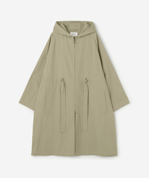 LE GLAZIK（ルグラジック）の「LE GLAZIK | コットンナイロン フードコート WOMEN（その他アウター・レディース・オリーブ/ベージュ・36）」の3枚目の写真