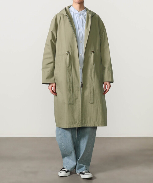 LE GLAZIK（ルグラジック）の「LE GLAZIK | コットンナイロン フードコート WOMEN（その他アウター・レディース・オリーブ/ベージュ・36）」の16枚目の写真