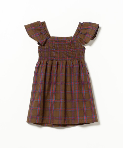 こども ビームス(コドモビームス)の「チェック シャーリング ワンピース 2026SS(90~140cm)(ワンピース・キッズ・ブラウン・90)」の11枚目の写真