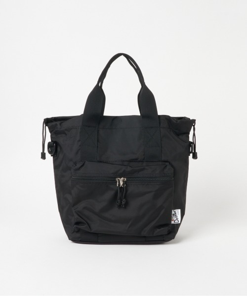 Drifter(ドリフター)の「Drifter HANDLE POCKET TOTE(トートバッグ・レディース・ブラック/ピーコックグリーン系・FREE)」の2枚目の写真