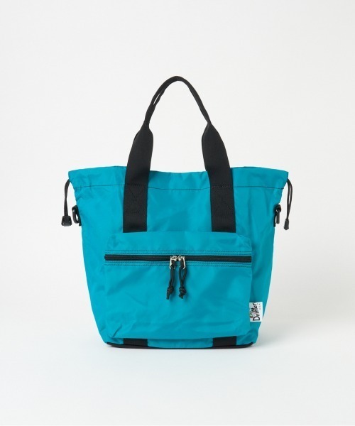 Drifter(ドリフター)の「Drifter HANDLE POCKET TOTE(トートバッグ・レディース・ブラック/ピーコックグリーン系・FREE)」の4枚目の写真