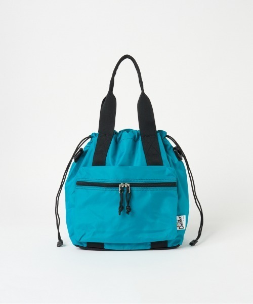 Drifter(ドリフター)の「Drifter HANDLE POCKET TOTE(トートバッグ・レディース・ブラック/ピーコックグリーン系・FREE)」の8枚目の写真