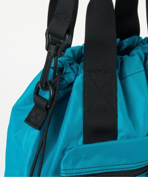 Drifter(ドリフター)の「Drifter HANDLE POCKET TOTE(トートバッグ・レディース・ブラック/ピーコックグリーン系・FREE)」の9枚目の写真
