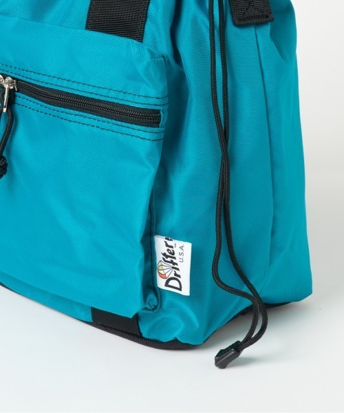 Drifter(ドリフター)の「Drifter HANDLE POCKET TOTE(トートバッグ・レディース・ブラック/ピーコックグリーン系・FREE)」の11枚目の写真