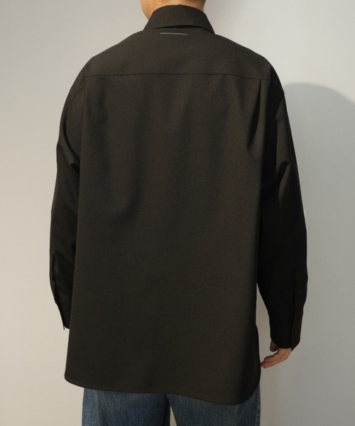 MM6 Maison Margiela(エムエムシックス メゾン マルジェラ)の「MM6 Long-sleeved Shirt(シャツ/ブラウス・メンズ・ブラック・44)」の5枚目の写真
