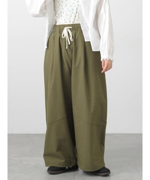 Samansa Mos2（サマンサ モスモス）の「【2WAY】裾しぼり切替えパンツ（その他パンツ・レディース・ブラック/カーキ/ピンク/ベージュ・M/L）」の3枚目の写真