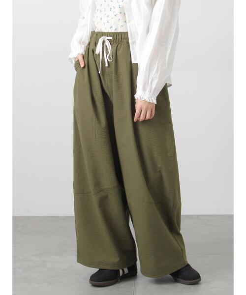 Samansa Mos2（サマンサ モスモス）の「【2WAY】裾しぼり切替えパンツ（その他パンツ・レディース・ブラック/カーキ/ピンク/ベージュ・M/L）」の5枚目の写真