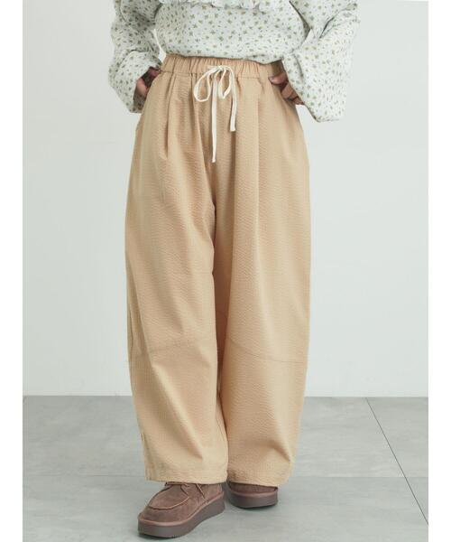 Samansa Mos2（サマンサ モスモス）の「【2WAY】裾しぼり切替えパンツ（その他パンツ・レディース・ブラック/カーキ/ピンク/ベージュ・M/L）」の9枚目の写真