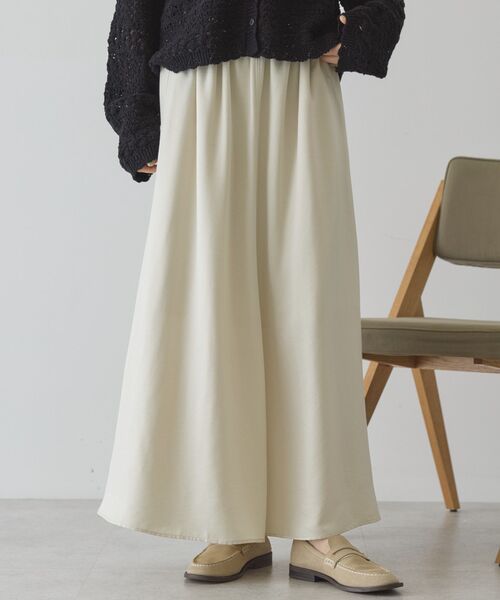 AMERICAN HOLIC(アメリカンホリック)の「【イージーケア】サテンマーメードスカート(スカート・レディース・ブラウン/アイボリー・M/L)」の5枚目の写真