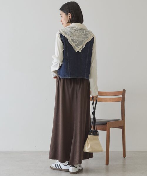 AMERICAN HOLIC(アメリカンホリック)の「【イージーケア】サテンマーメードスカート(スカート・レディース・ブラウン/アイボリー・M/L)」の17枚目の写真