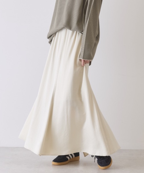 AMERICAN HOLIC(アメリカンホリック)の「【イージーケア】サテンマーメードスカート(スカート・レディース・ブラウン/アイボリー・M/L)」の2枚目の写真