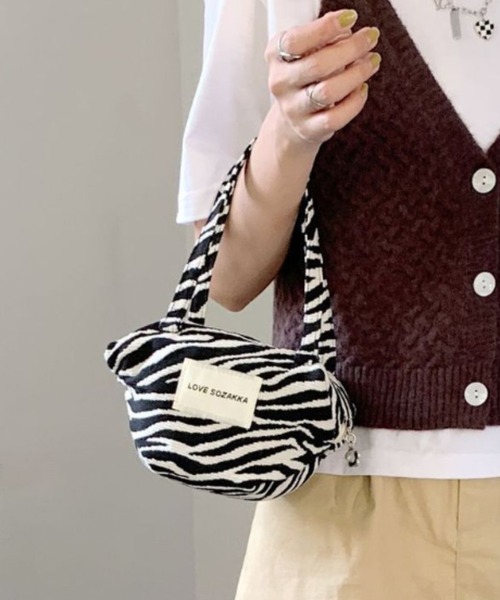 Vipoa(ヴィポア)の「Triangular handbag(ハンドバッグ・レディース・ドット/ゼブラ・FREE)」の13枚目の写真