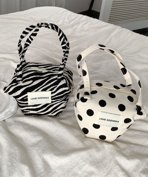 Vipoa(ヴィポア)の「Triangular handbag(ハンドバッグ・レディース・ドット/ゼブラ・FREE)」の19枚目の写真