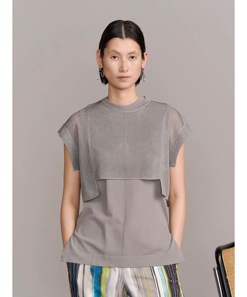 UN3D.（アンスリード）の「BASIC KNIT TT / ベーシックニットタンクトップ（タンクトップ・レディース・ターコイズブルー/グレー/ブラック/オレンジ・FREE）」の13枚目の写真