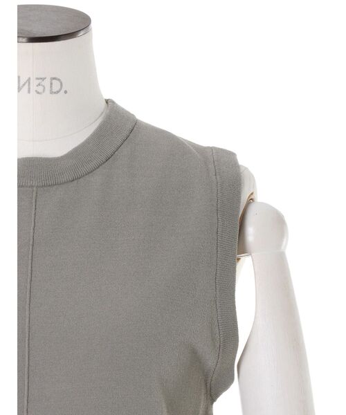 UN3D.（アンスリード）の「BASIC KNIT TT / ベーシックニットタンクトップ（タンクトップ・レディース・ターコイズブルー/グレー/ブラック/オレンジ・FREE）」の6枚目の写真