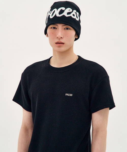 PROCESS(プロセス)の「Structured Fit Short-Sleeve - Black(Tシャツ/カットソー・メンズ・ブラック・FREE)」の1枚目の写真