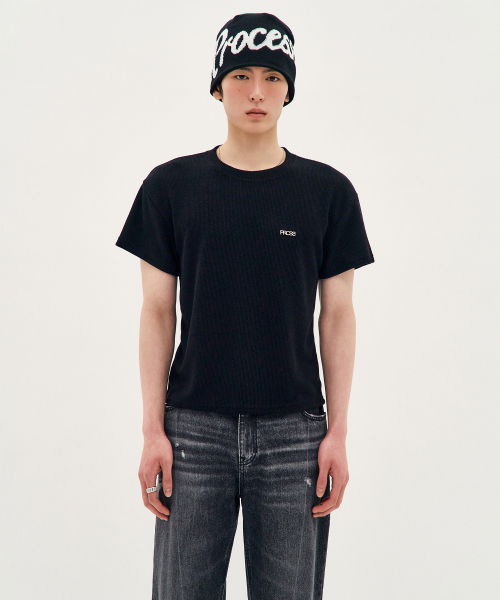 PROCESS(プロセス)の「Structured Fit Short-Sleeve - Black(Tシャツ/カットソー・メンズ・ブラック・FREE)」の2枚目の写真