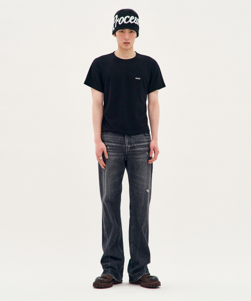 PROCESS(プロセス)の「Structured Fit Short-Sleeve - Black(Tシャツ/カットソー・メンズ・ブラック・FREE)」の3枚目の写真