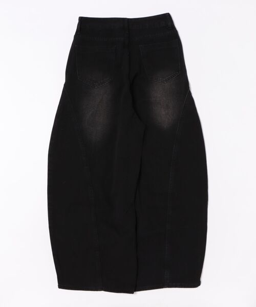 UP START(アップスタート)の「【LAMPOON】アイレットデザインカーブデニムパンツ(デニムパンツ・レディース・ブラック・LARGE/MEDIUM)」の17枚目の写真