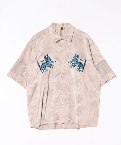 チャイハネ(チャイハネ)の「【チャイハネ】ネリナラ開襟MEN'Sシャツ(シャツ/ブラウス・メンズ・ブラック/ベージュ/マスタード・FREE)」の3枚目の写真