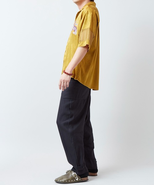 チャイハネ(チャイハネ)の「【チャイハネ】ネリナラ開襟MEN'Sシャツ(シャツ/ブラウス・メンズ・ブラック/ベージュ/マスタード・FREE)」の7枚目の写真