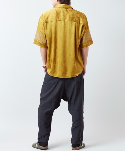 チャイハネ(チャイハネ)の「【チャイハネ】ネリナラ開襟MEN'Sシャツ(シャツ/ブラウス・メンズ・ブラック/ベージュ/マスタード・FREE)」の8枚目の写真
