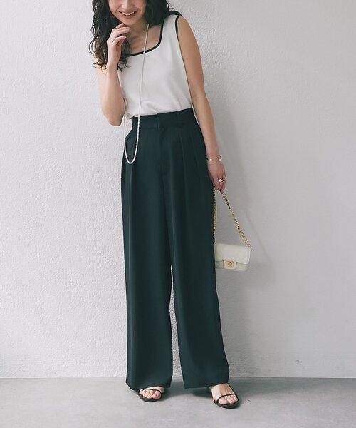 La boutique BonBon（ラブティックボンボン）の「【オウレンティ】ミニキルティングチェーンバッグ（トートバッグ・レディース・オフホワイト/ピンク/ブラック・FREE）」の5枚目の写真