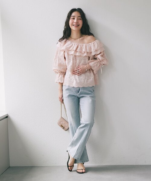 La boutique BonBon（ラブティックボンボン）の「【オウレンティ】ミニキルティングチェーンバッグ（トートバッグ・レディース・オフホワイト/ピンク/ブラック・FREE）」の19枚目の写真