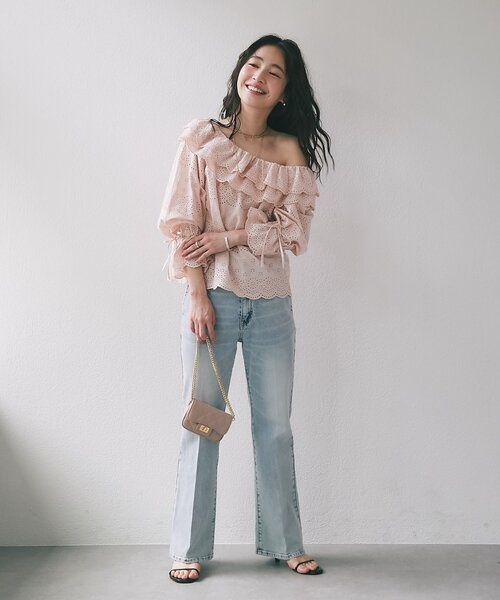 La boutique BonBon（ラブティックボンボン）の「【オウレンティ】ミニキルティングチェーンバッグ（トートバッグ・レディース・オフホワイト/ピンク/ブラック・FREE）」の20枚目の写真